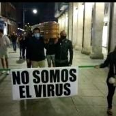 Manifestación en defensa de la hostelería en Palencia