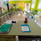 Un aula vacía de un colegio 