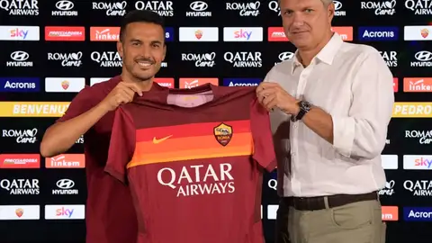 Pedro Rodríguez, nuevo jugador de la Roma. Pedro Rodríguez, nuevo jugador de la Roma.