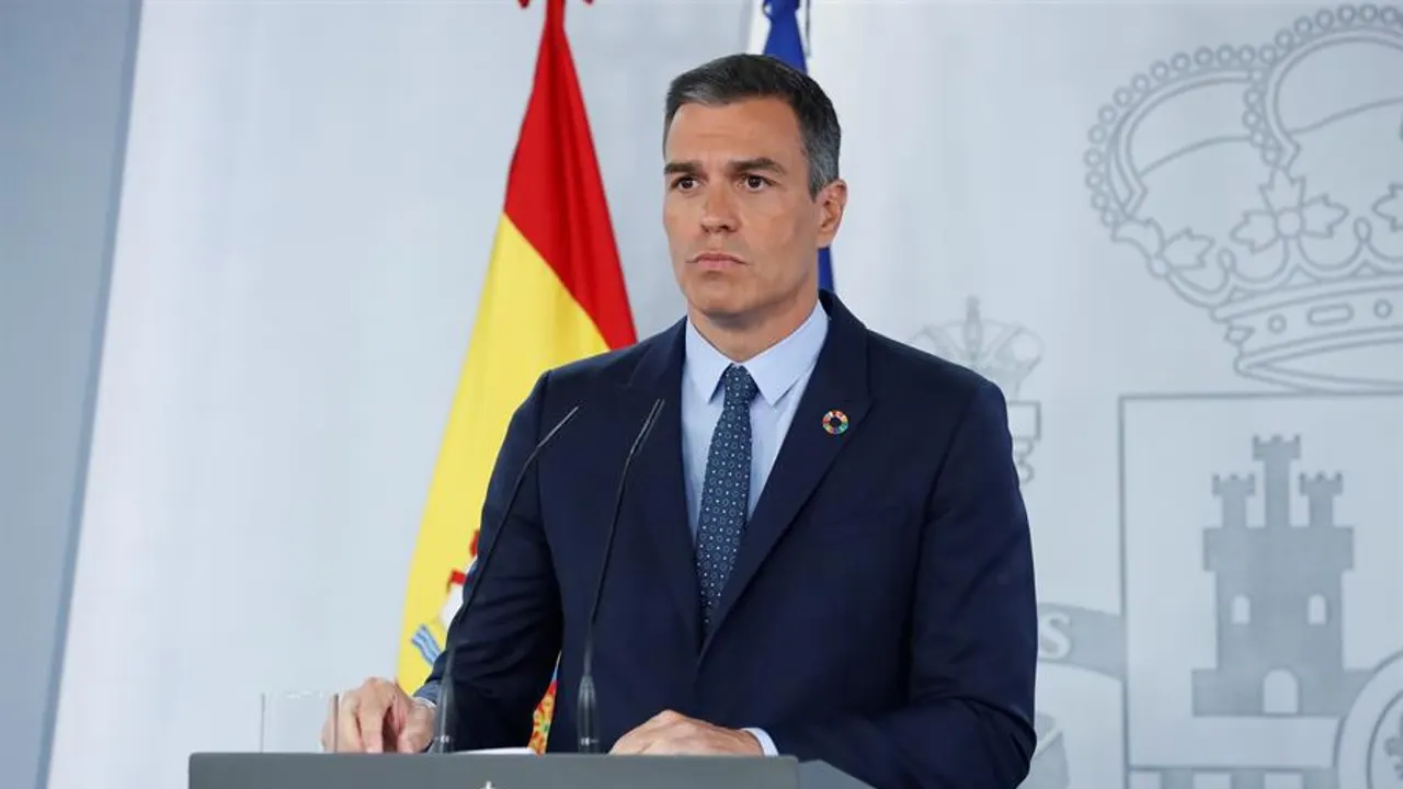 El presidente del Gobierno, Pedro Sánchez, en una fotografía de archivo durante una comparecencia ante los medios.