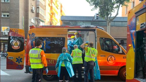 Imagen de archivo de una intervenci&oacute;n de los servicios de Emergencias en Madrid