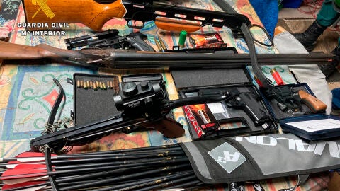 Las armas del detenido