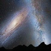 La Vía Láctea y Andrómeda, dos galaxias destinadas a chocar, establecen su primer contacto
