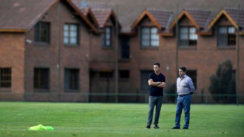 Mariano Armentano en la Villa Olímpica de Vélez, junto al junto a su presidente, Sergio Rapisarda. Mariano Armentano en la Villa Olímpica de Vélez, junto al junto a su presidente, Sergio Rapisarda.