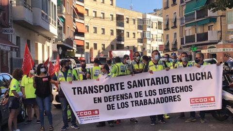Protesta frente a la delegación de la Junta en Cuenca