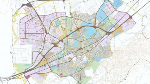 Mapa del avance del PGOU de Alcal&aacute; de Henares
