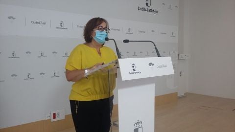 Manuela Nieto-M&aacute;rquez durante la rueda de prensa