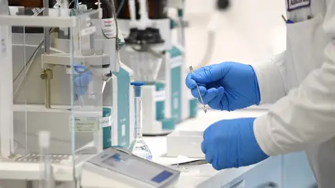 Imagen de archivo de un laboratorio Imagen de archivo de un laboratorio