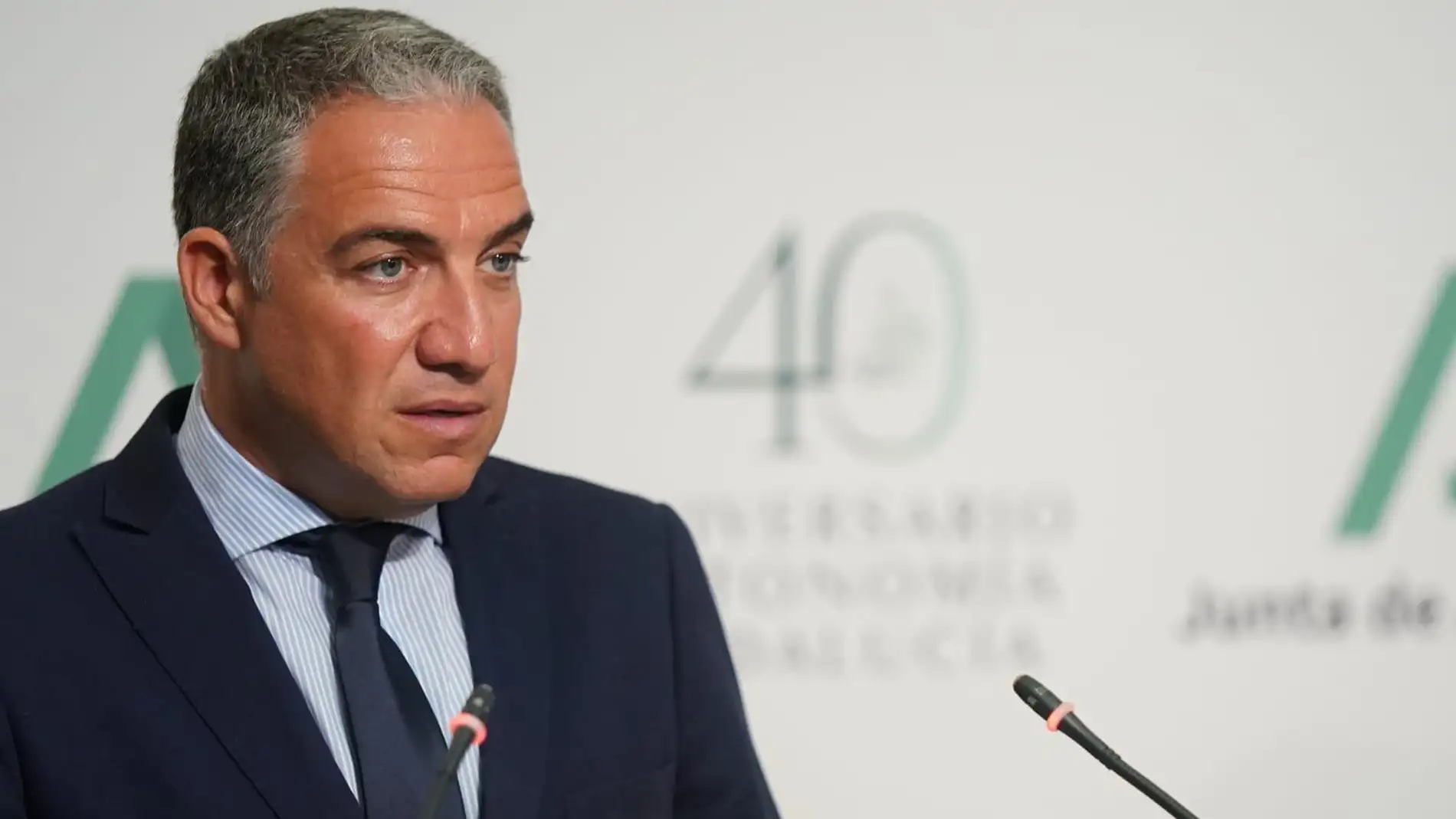 Elías Bendodo, consejero de Presidencia y portavoz del Gobierno andaluz en una imagen de archivo Elías Bendodo, consejero de Presidencia y portavoz del Gobierno andaluz en una imagen de archivo