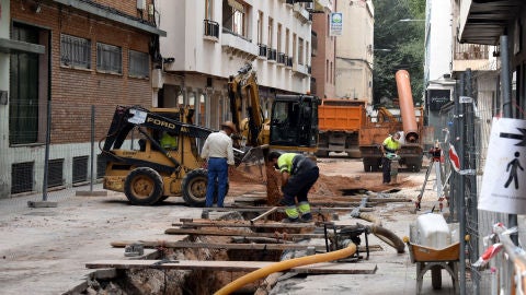 Obras en la calle Montesa