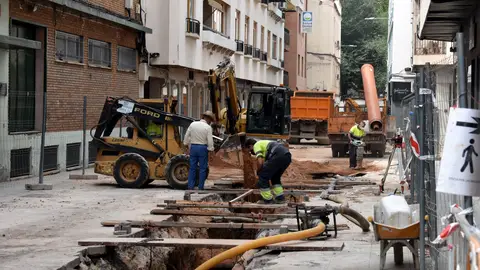 Obras en la calle Montesa Obras en la calle Montesa