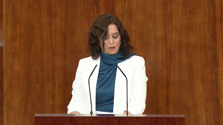 Ayuso anuncia una rebaja de medio punto en todos los tramos del IRPF en esta legislatura Ayuso anuncia una rebaja de medio punto en todos los tramos del IRPF en esta legislatura