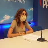 Rosa Romero durante la rueda de prensa en Ciudad Real