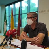 Isidoro Gambín, en rueda de prensa Isidoro Gambín, en rueda de prensa