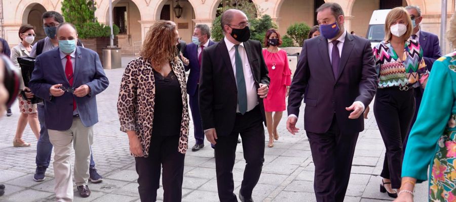 El ministro Ábalos en su visita a Teruel El ministro Ábalos en su visita a Teruel