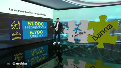 La fusió entre Bankia i Caixabank explicada per l'economista Iñaki Jimenez La fusió entre Bankia i Caixabank explicada per l'economista Iñaki Jimenez
