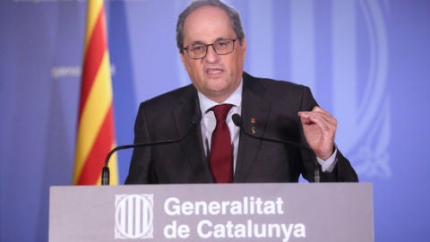 Quim Torra, a la delegació del Govern a Madrid