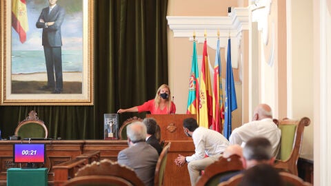 Amparo Marco durante su intervenci&oacute;n.