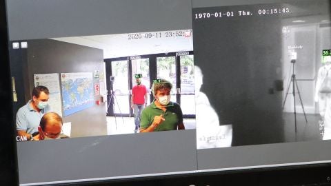 C&aacute;mara t&eacute;rmica en la sede del CEU en Elche