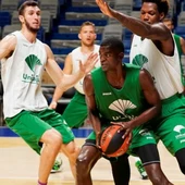 Entrenamiento del Unicaja Entrenamiento del Unicaja