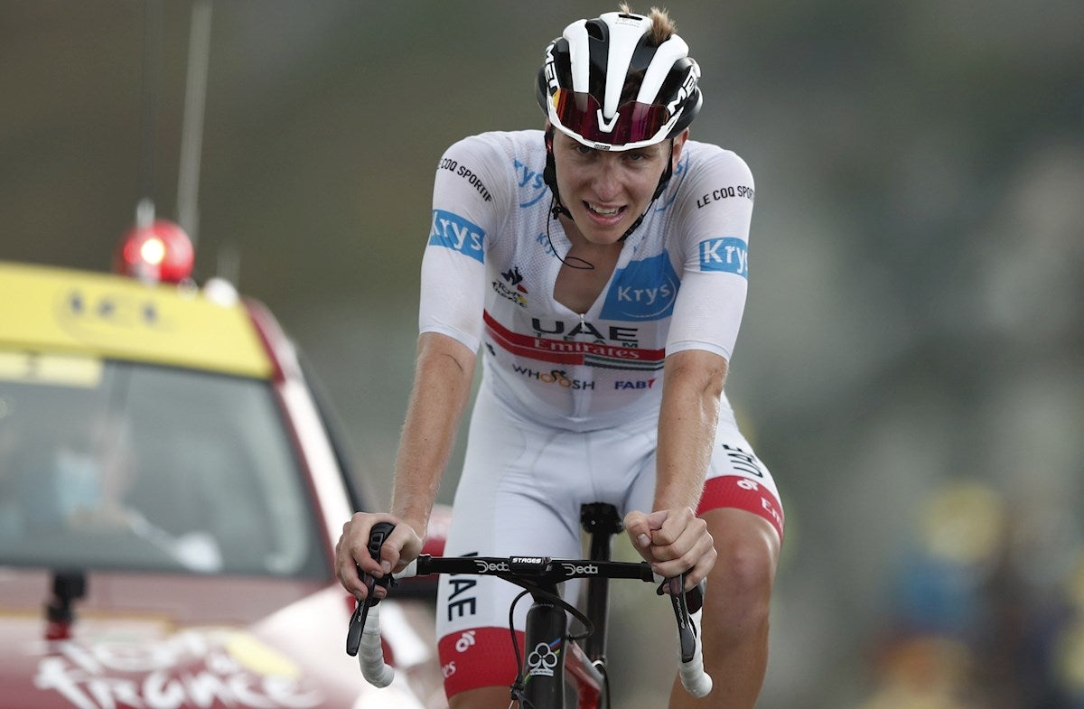 Pogacar, ganador virtual del Tour de Francia tras imponerse en la Planche des Belles Filles Pogacar, ganador virtual del Tour de Francia tras imponerse en la Planche des Belles Filles