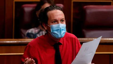 El vicepresidente segundo del Gobierno, Pablo Iglesias, en el Congreso de los Diputados El vicepresidente segundo del Gobierno, Pablo Iglesias, en el Congreso de los Diputados