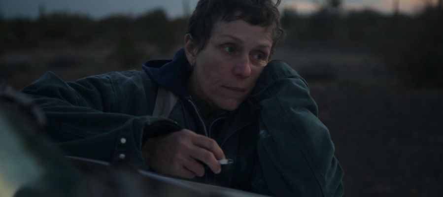 La actriz Frances McDormand, en un fotograma de la película 'Nomadland' La actriz Frances McDormand, en un fotograma de la película 'Nomadland'