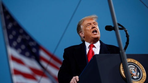 Donald Trump, durante un mitin en Fayetteville, Carolina del Norte