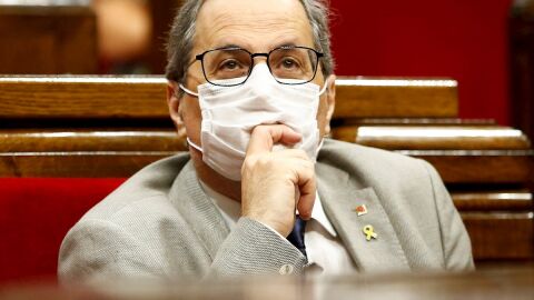 Quim Torra en el Parlament de Cataluña