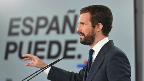  Pablo Casado: "La inhabilitaci&oacute;n de Quim Torra es posible gracias a una denuncia del PP"