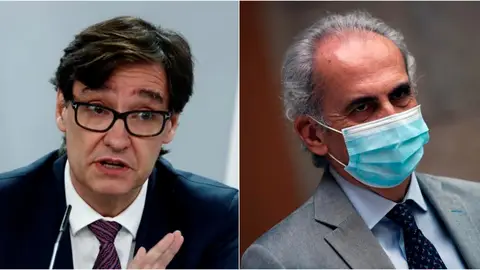 Salvador Illa y Enrique Ruiz Escudero se reúnen hoy para desbloquear la crisis del coronavirus en Madrid Salvador Illa y Enrique Ruiz Escudero se reúnen hoy para desbloquear la crisis del coronavirus en Madrid