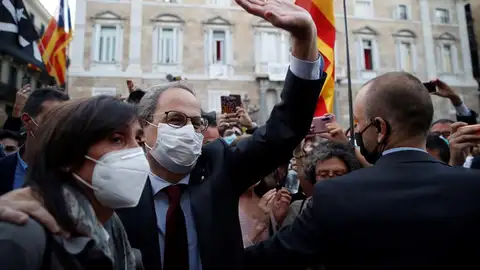 Imagen de archivo de Quim Torra Quim Torra pide al Tribunal Constitucional que suspenda de forma urgente su inhabilitación como presidente de la Generalitat