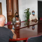 Instantes de una reunión entre el CTM y el Ayuntamiento de Puerto Real