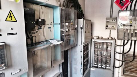 Zona en la que trabajaban los operarios heridos.