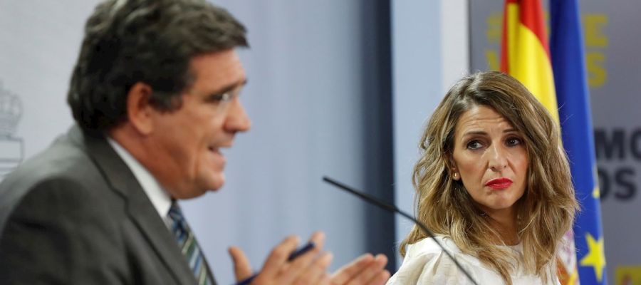 El ministro de Seguridad Social, José Luis Escrivá, y la ministra de Trabajo, Yolanda Díaz El ministro de Seguridad Social, José Luis Escrivá, y la ministra de Trabajo, Yolanda Díaz