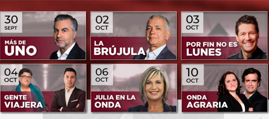 Alsina, Otero, Lucas, Cantizano... desembarcan en la DO La Mancha para celebrar "La Fiesta de la Vendimia" de Onda Cero Alsina, Otero, Lucas, Cantizano... desembarcan en la DO La Mancha para celebrar "La Fiesta de la Vendimia" de Onda Cero