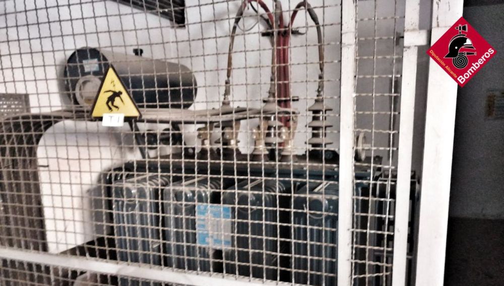 Zona en la que trabajaban los dos heridos en Elche.