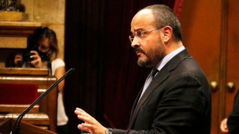 Alejandro Fernández, en una compareixença al Parlament Alejandro Fernández, en una compareixença al Parlament