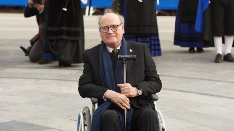 Quino en 2014 antes de la ceremonia de los Premios Pr&iacute;ncipe de Asturias