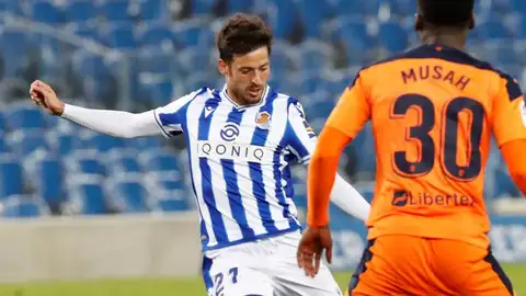 El jugador de la Real Sociedad, David Silva. El jugador de la Real Sociedad, David Silva.