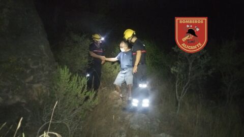 Uno de los senderistas rescatados 