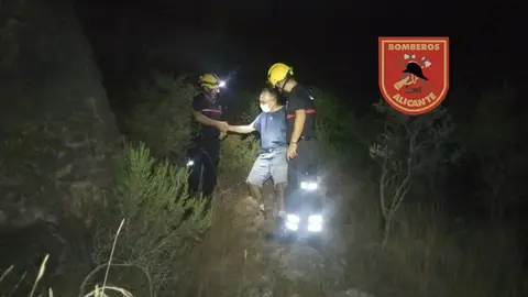Uno de los senderistas rescatados Uno de los senderistas rescatados