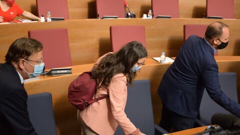 Corts Valencianes M&oacute;nica Oltra Ximo Puig Rub&eacute;n Mart&iacute;nez Dalmau