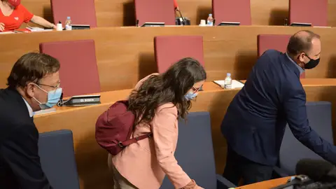 Corts Valencianes Mónica Oltra Ximo Puig Rubén Martínez Dalmau Corts Valencianes Mónica Oltra Ximo Puig Rubén Martínez Dalmau