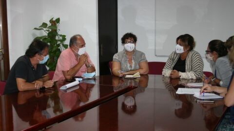 Reuni&oacute;n de Amaya con los miembros de esta asociaci&oacute;n