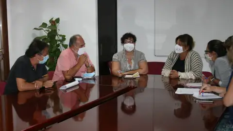 Reunión de Amaya con los miembros de esta asociación Reunión de Amaya con los miembros de esta asociación