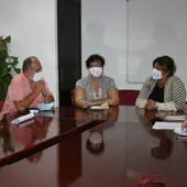 Reunión de Amaya con los miembros de esta asociación Reunión de Amaya con los miembros de esta asociación