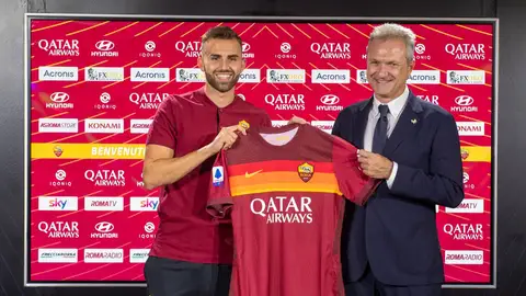 El delantero de la Roma, Borja Mayoral. El delantero de la Roma, Borja Mayoral.