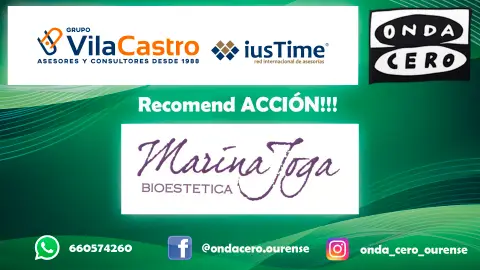 Recomend ACCIÓN con Marina Joga Bioestética Marina Joga é a protagonista da nosa sección Recomend ACCIÓN!!