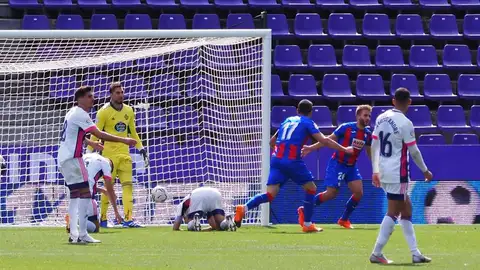 Imagen del encuentro entre el Valladolid y el Eibar. Imagen del encuentro entre el Valladolid y el Eibar.